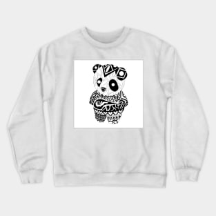 boho little panda bear ecopop Crewneck Sweatshirt